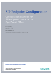 SIP Endpoint Configuration