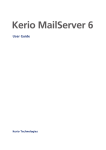 Kerio MailServer 6 - Kerio Technologies