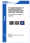 An implementation of conditional Markov mesh simulation