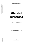 Alcatel 1692MSE 8 Channels CWDM System 1692MSE REL 2.0