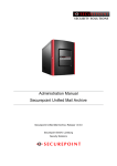 Administration Manual Securepoint Unified Mail Archive