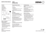 INSTRUCTIONS MANUAL www.xenasecurity.com