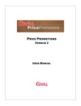 Price Promotions User Manual