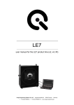 user manual for the LE7 product line (x2, x4, IR)