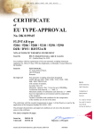 CERTIFICATE EU TYPE-APPROVAL