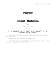 cdpop user manual - Computational Ecology Laboratory