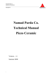 Namad Parda Co. Technical Manual Piezo Ceramic