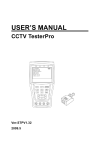 USER`S MANUAL CCTV TesterPro