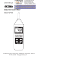 User`s Manual Digital Sound Level Meter Model 407768