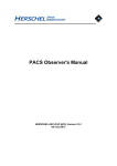 PACS Observer`s Manual - Herschel