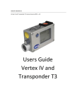 Vertex IV and Transponder T3 manual