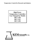 High Power Temperature Controllers User Manual - J