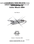 Lighting - Pulsar Chroma-Q Color Block DB4 Manual
