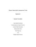 Stream Geomorphic Assessment Tools
