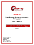 multi mate polymorphic mediation interface application user`s manual