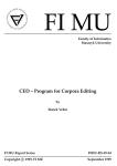 CED – Program for Corpora Editing