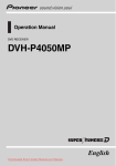 Pioneer DVH-P4050MP User Guide Manual - CaRadio