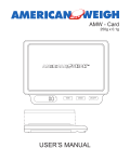 USER`S MANUAL - American Weigh Scales Inc