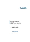 Planar PXL2230MW User Manual