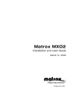 Matrox MXO2 Installation and User Guide