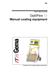 OptiFlex B manual coating equipment - spare parts list