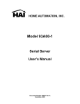 Model 93A00-1 - Home Automation, Inc.