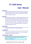 ZT-USB Series User Manual