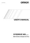 Omron 3G3MX AC Drive User Manual - Innovative-IDM