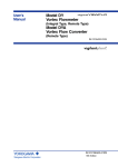 DY Vortex Flowmeter Instruction Manual