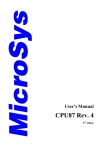 CPU87-Manual