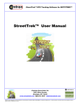StreetTrek™ User Manual - Comtran Associates Inc.
