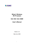 Wired / Wireless IR IP Camera ICA-108 / ICA