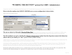 &ldquo;PUSHING THE BUTTON&rdquo; protocol for CIRPC Administrators