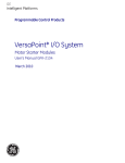 VersaPoint I/O System Motor Starter Modules Manual
