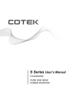 COTEK S150, S300, S500 User Manual