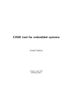 CASE tool for embedded systems