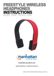 freestyle wireless headphones instructions