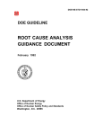 Root Cause Analysis Guidance Document