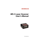 MS-3 Laser Scanner User`s Manual