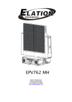 EPV762 MH User Manual - Elation Professional