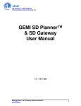 GEMI SD Planner™ & SD Gateway User Manual