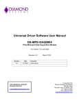 Universal Driver Software User Manual DS-MPE