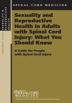 Sexuality and Reproductive Health in Adults with Spinal Cord Injury