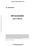MPC823ADSDB User`s Manual