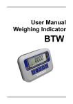 User Manual Weighing Indicator