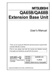 QA65B/QA68B Extension Base Unit User`s Manual