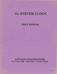 IIc System Clock Manual 1.1 - Applied Engineering Repository