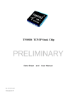 Data Sheet and User Manual - TNS010 Easy TCP/IP chip for GPRS