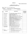 Specification and compliance sheet - NPCIL e