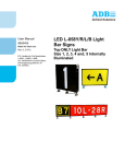 Manual: L-858 Signs with LED Light Bars